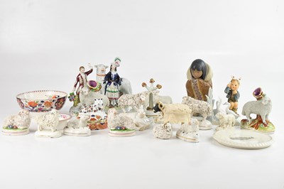 Lot 289 - A collection of 19th century and later ceramic...