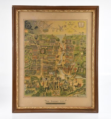 Lot 1620 - THE DIVIDED CITY; a map designed and entered...