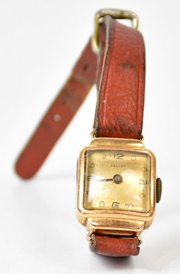 Lot 775 - RELIDE; an 18ct gold ladies' wristwatch, the...