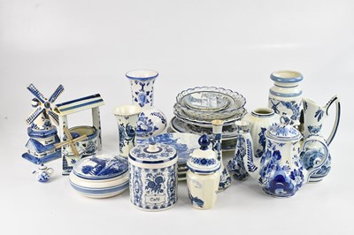 Lot 262 - DELFT; a collection of ceramics including well,...