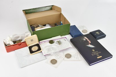 Lot 1597 - A collection of coins including a 1965...