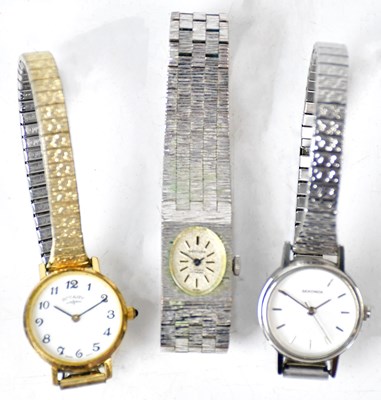Lot 768 - Three lady's wristwatches comprising a...