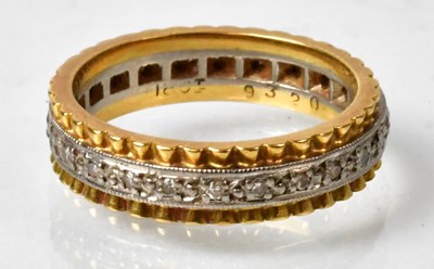 Lot 686 - An 18ct yellow and white gold eternity ring...