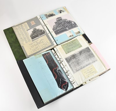Lot 524 - Two albums of military ephemera including...