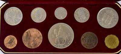 Lot 625 - A cased set of coins commemorating the...