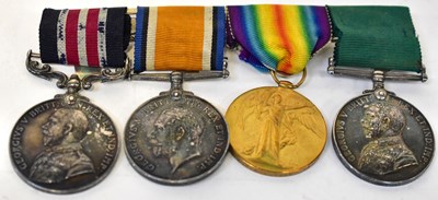 Lot 486 - Two WWI medals, comprising British War Medal,...