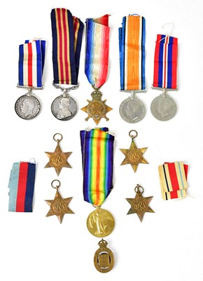 Lot 485 - A group of WWI and WWII medals awarded to 2144...