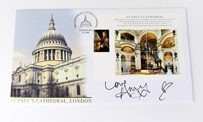 Lot 504 - AMY WINEHOUSE; a first day cover bearing the...