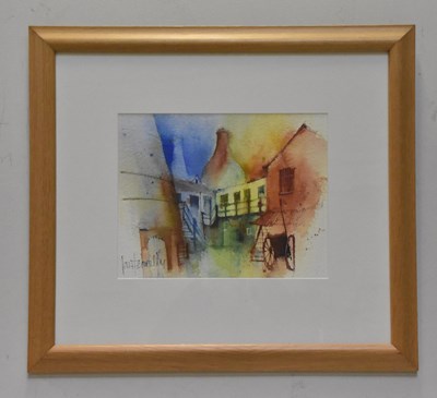 Lot 1728 - IAN FENNELLY; watercolour, 'Potteries...