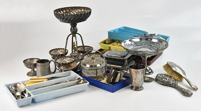 Lot 19 - Two canteens of plated cutlery, together with...