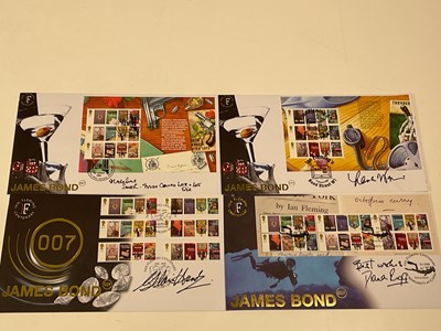 Lot 2145 - JAMES BOND; four first day covers each bearing...