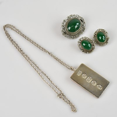 Lot 771 - An Elizabeth II hallmarked silver ingot,...