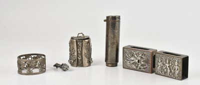 Lot 216 - A Victorian hallmarked silver travelling...