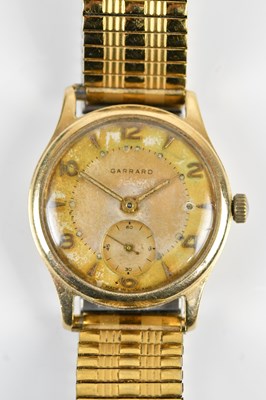 Lot 1075 - GARRARD; a gentlemans 9ct gold cased...