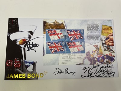 Lot 2188 - JAMES BOND; a first day cover bearing the...