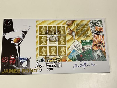 Lot 2167 - JAMES BOND; a first day cover bearing the...