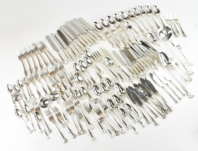 Lot 227 - A Victorian and later matched hallmarked...