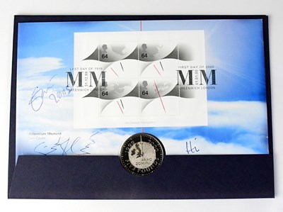 Lot 513 - CREAM; a first day cover with commemorative £5...