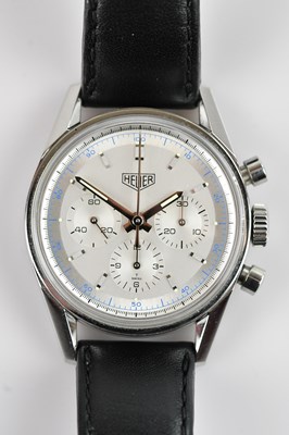 Lot 1011 - HEUER; a gentleman's stainless steel 1964...