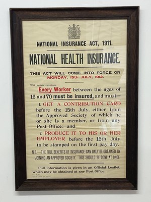 Lot 7 - NATIONAL HEALTH INSURANCE; a copy of the...
