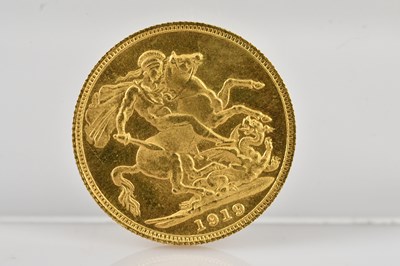 Lot 526 - A George V full sovereign, 1919.