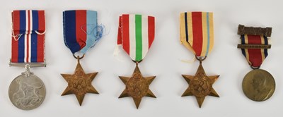 Lot 353 - Four WWII medals, awarded to Mr A. C. R....