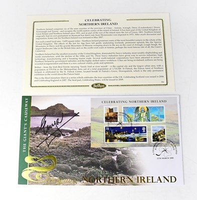 Lot 516 - ENYA; a first day cover bearing the singer's...