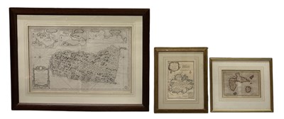 Lot 202 - Three 18th century maps of islands in the...