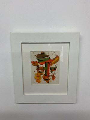 Lot 302 - ANTAL BIRÓ (1907-1990); oil on paper, abstract...