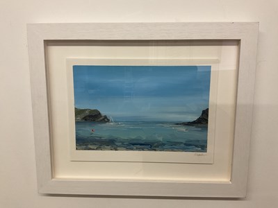 Lot 303 - GEORGIA HART; oil on paper, 'Lulworth', signed,...