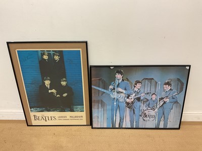 Lot 41 - THE BEATLES; two original promotional posters,...
