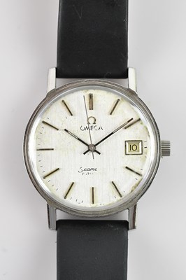 Lot 1096 - OMEGA; a gentleman’s stainless steel Seamaster...