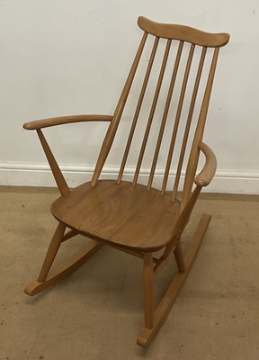 Lot 574 - ERCOL; a rocking chair, height 85cm.