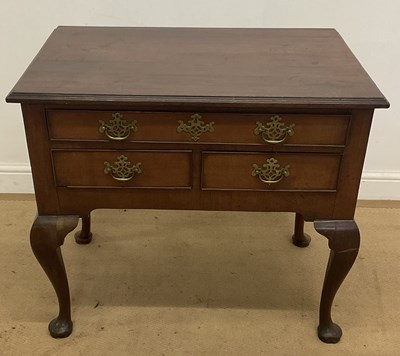 Lot 502 - A George III mahogany side table, the moulded...