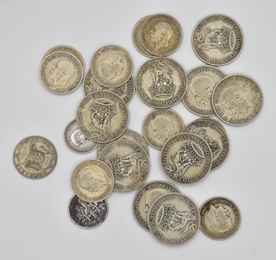 Lot 1608 - A selection of pre-1947 half silver content UK...