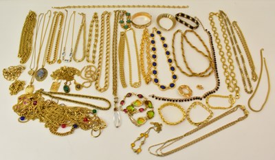 Lot 1500 - A good quantity of gold coloured metal costume...