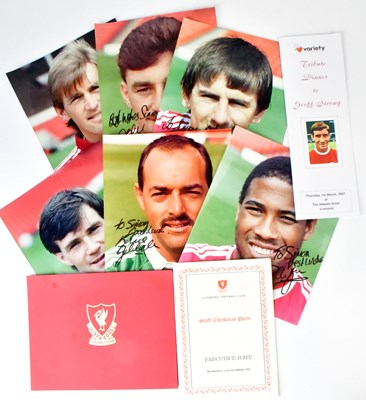 Lot 527 - LIVERPOOL FOOTBALL CLUB; signed items to...