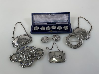 Lot 351 - LEVI & SALAMAN; a cased set of six small...