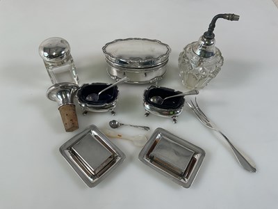 Lot 348 - A pair of sterling silver matchbox covers and...