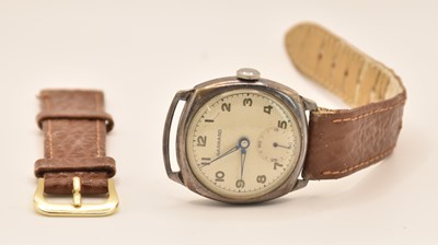 Lot 1678 - GARRARD; a gentleman's vintage wristwatch, the...