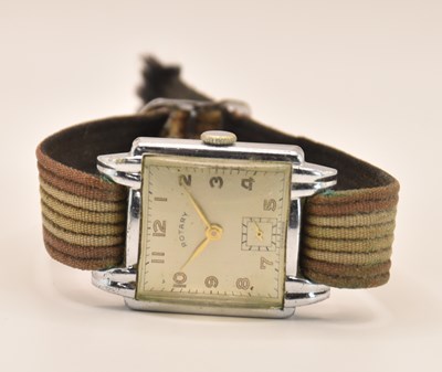 Lot 1679 - ROTARY; a gentleman's vintage chrome plated...