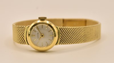 Lot 1621 - LANCO; a lady's 18ct yellow gold wristwatch,...
