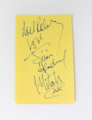 Lot 525 - JIMI HENDRIX; an autograph book page bearing...