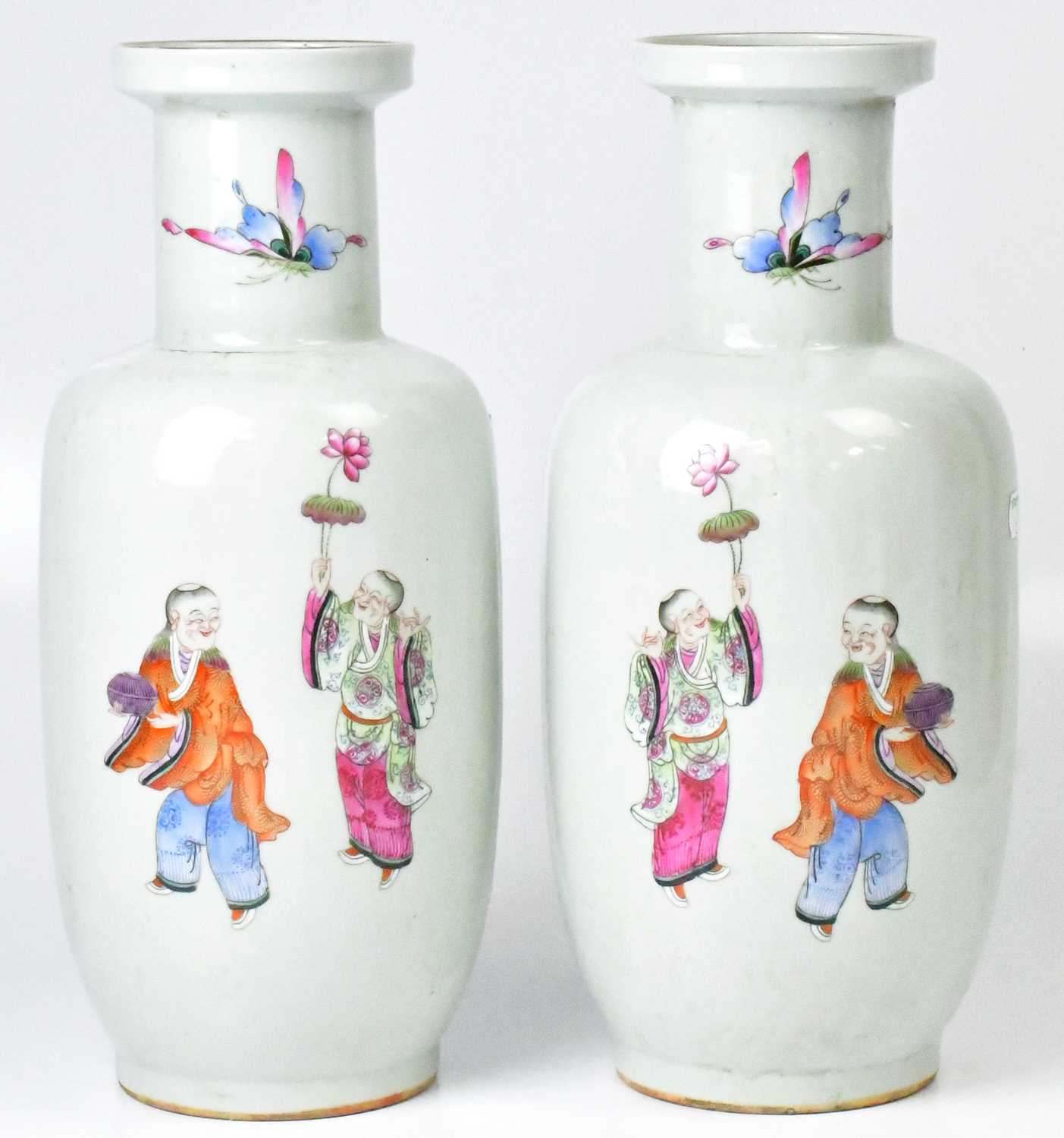 Lot 258 - A pair of early 19th century Qing dynasty...