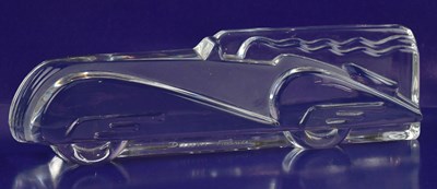 Lot 1556 - DAUM; a crystal 'Deauville' Art Deco style...