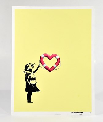 Lot 16 - BANKSY (born 1974); AP print, 'Girl with Heart...