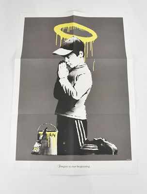 Lot 17 - BANKSY (born 1974); 'Forgive Us Our...