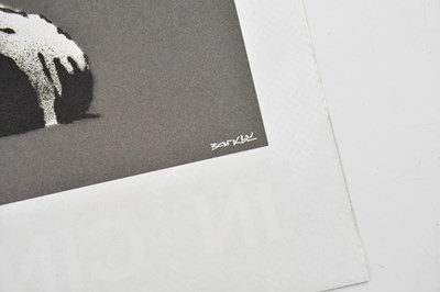 Lot 21 - BANKSY (born 1974); 'Forgive Us Our...