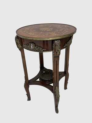 Lot 1067 - A 19th century style French gilt metal mounted...