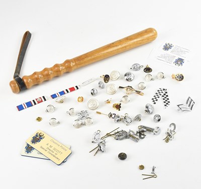 Lot 1452 - A vintage police officer's truncheon and...